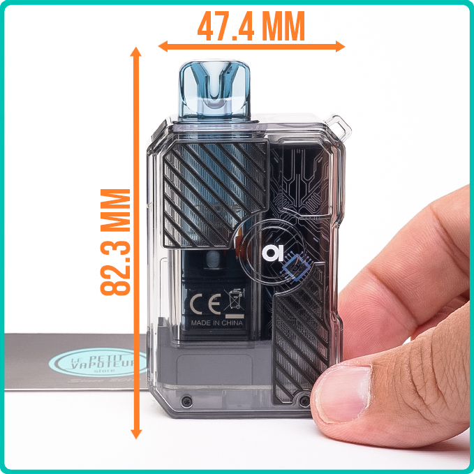 Dimensions du Pod Gotek X 3 Aspire